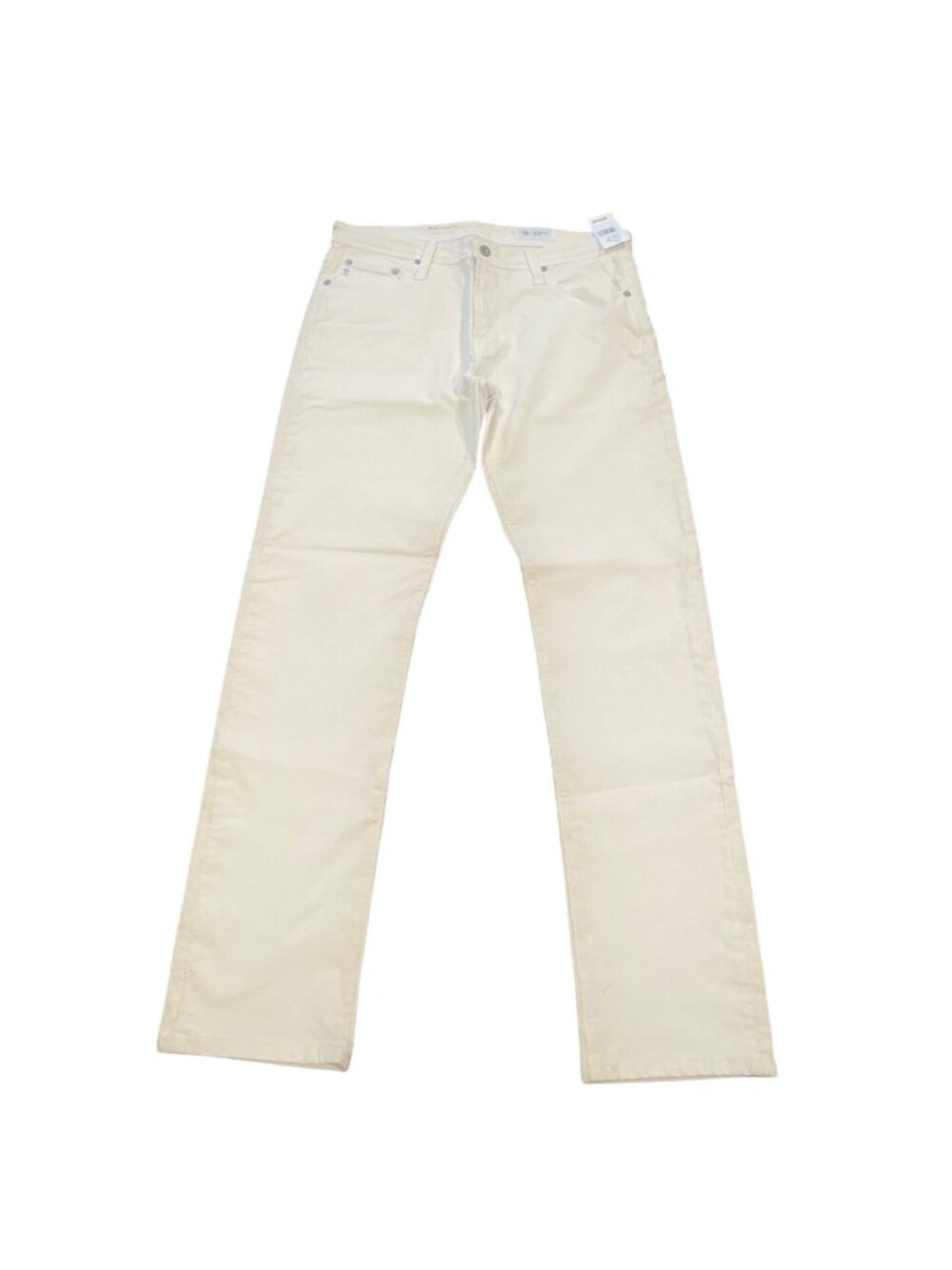 Ag Adriano Goldschmied Cream Straight-Leg Chinos